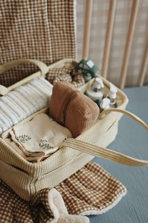 MINIKA MINIKA - PANIER ORGANISATEUR DE COUCHES - CREAM