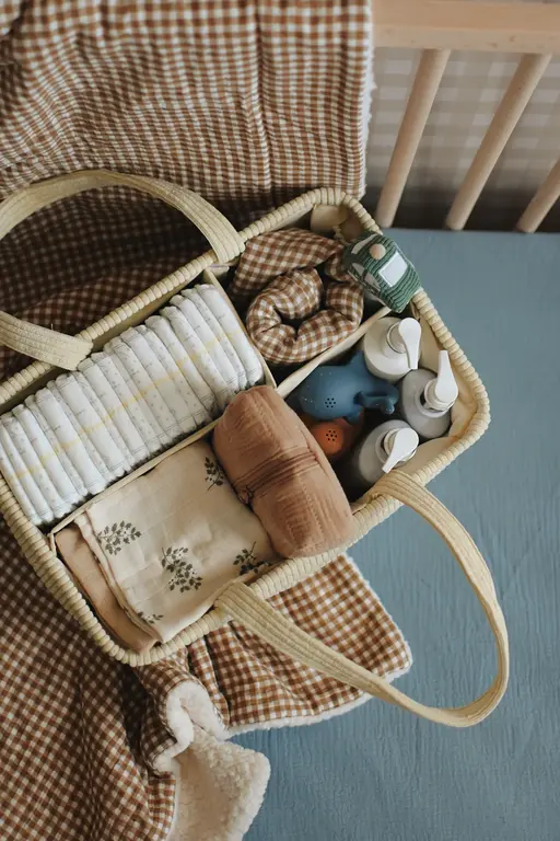 MINIKA MINIKA - PANIER ORGANISATEUR DE COUCHES - CREAM