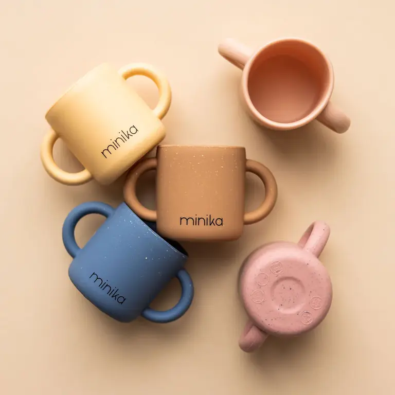 MINIKA TASSE D'APPRENTISSAGE AVEC POIGNÉES - SAUGE