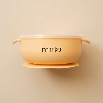 MINIKA BOL EN SILICONE AVEC COUVERCLE - SUNSET