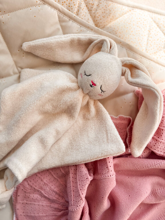 PAPOUM PAPOUM PELUCHE LAPINOU SHERPA - ÉDITION SPÉCIALE YEUX FERMÉS