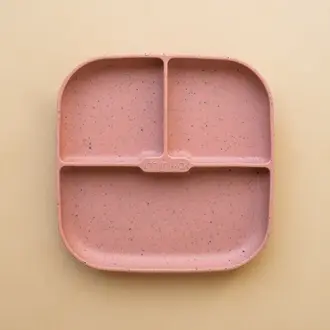 MINIKA ASSIETTE À SUCCION EN SILICONE - SORBET