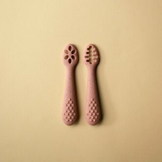 MINIKA DUO DE CUILLÈRES D'APPRENTISSAGE - SORBET