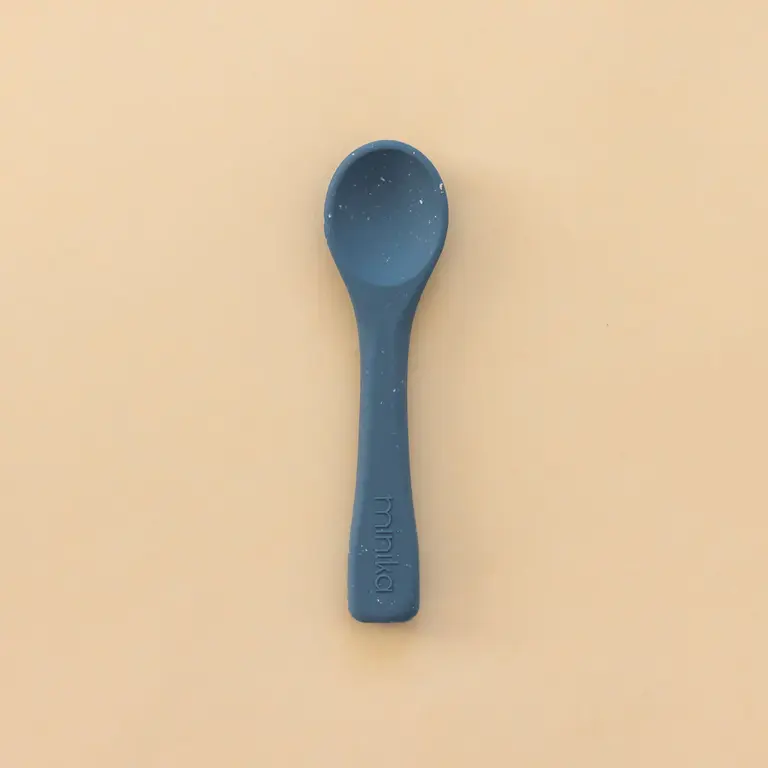 MINIKA MINIKA - CUILLÈRE EN SILICONE - INDIGO