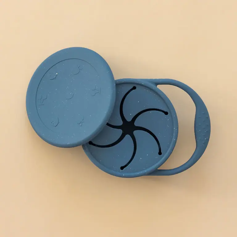 MINIKA BOL À COLLATION AVEC COUVERCLE - INDIGO