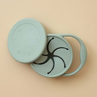 MINIKA MINIKA - BOL À COLLATION AVEC COUVERCLE - SAUGE