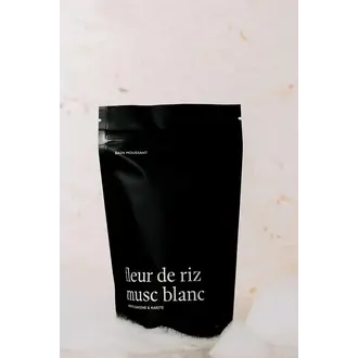 MARÉE CHANDELLE BAIN MOUSSANT - FLEUR DE RIZ MUSC BLANC
