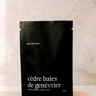 MARÉE CHANDELLE BAIN MOUSSANT - CÈDRE BAIES DE GENÉVRIER