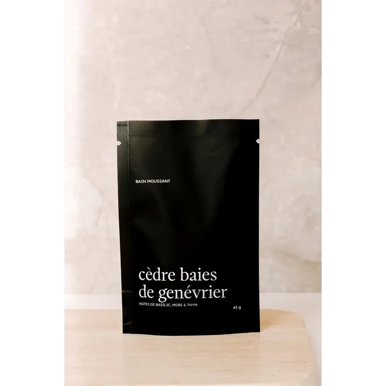 MARÉE CHANDELLE BUBBLE BATH - CEDAR JUNIPER BERRIES