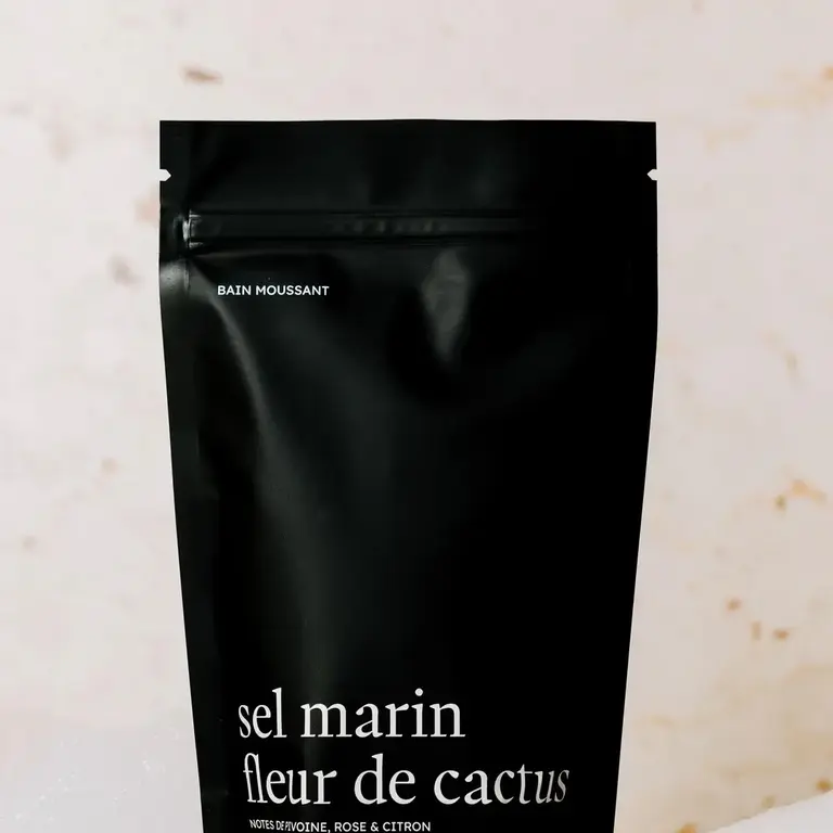 MARÉE CHANDELLE BAIN MOUSSANT - SEL MARIN FLEUR DE CACTUS
