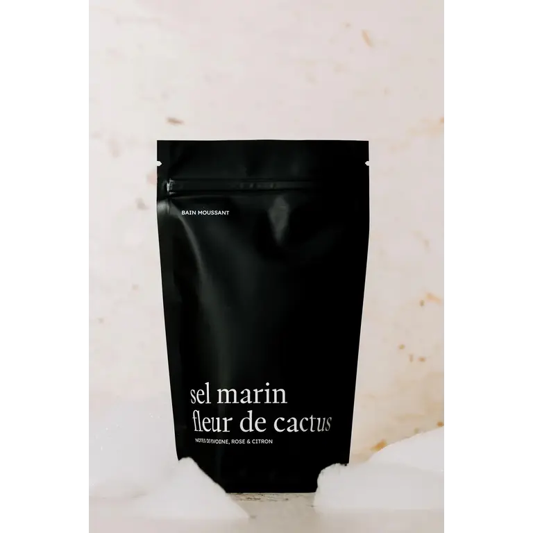 MARÉE CHANDELLE BAIN MOUSSANT - SEL MARIN FLEUR DE CACTUS