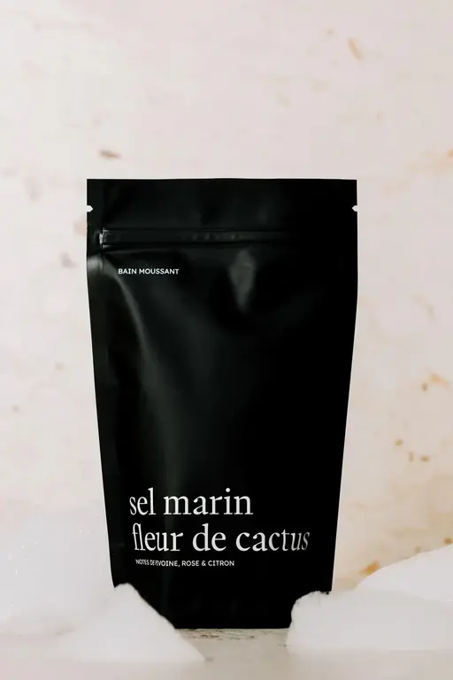 MARÉE CHANDELLE BAIN MOUSSANT - SEL MARIN FLEUR DE CACTUS
