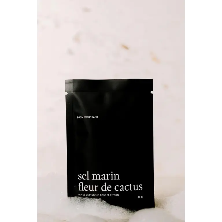 MARÉE CHANDELLE BUBBLE BATH - SEA SALT CACTUS FLOWER