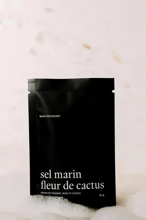MARÉE CHANDELLE BAIN MOUSSANT - SEL MARIN FLEUR DE CACTUS