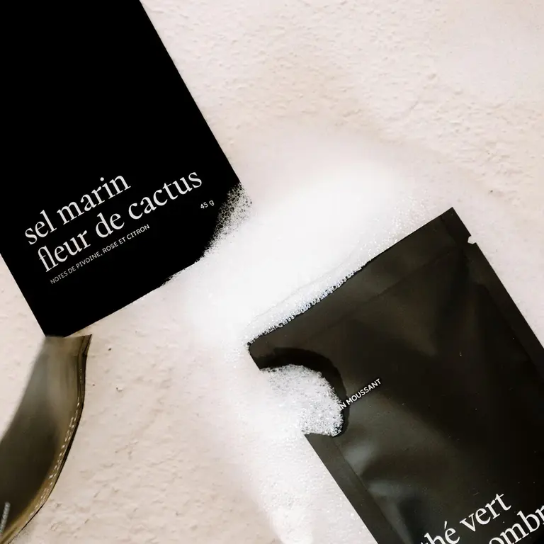 MARÉE CHANDELLE BAIN MOUSSANT - SEL MARIN FLEUR DE CACTUS