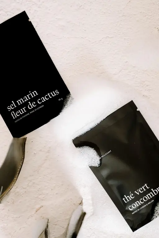 MARÉE CHANDELLE MARÉE - BAIN MOUSSANT - SEL MARIN FLEUR DE CACTUS