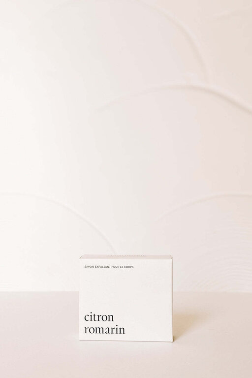 MARÉE CHANDELLE MARÉE - SAVON EXFOLIANT POUR LE CORPS - CITRON ET ROMARIN