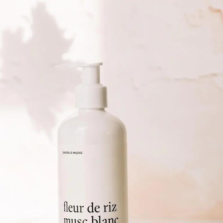 MARÉE CHANDELLE SAVON À MAINS - FLEUR DE RIZ MUSC BLANC