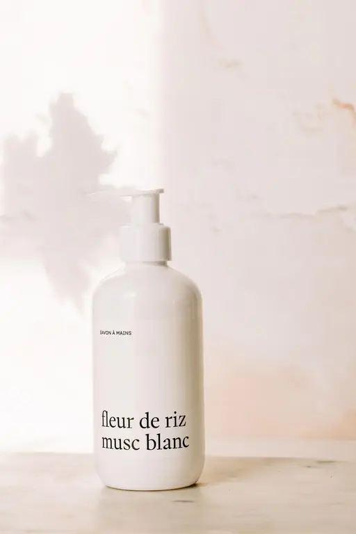 MARÉE CHANDELLE SAVON À MAINS - FLEUR DE RIZ MUSC BLANC