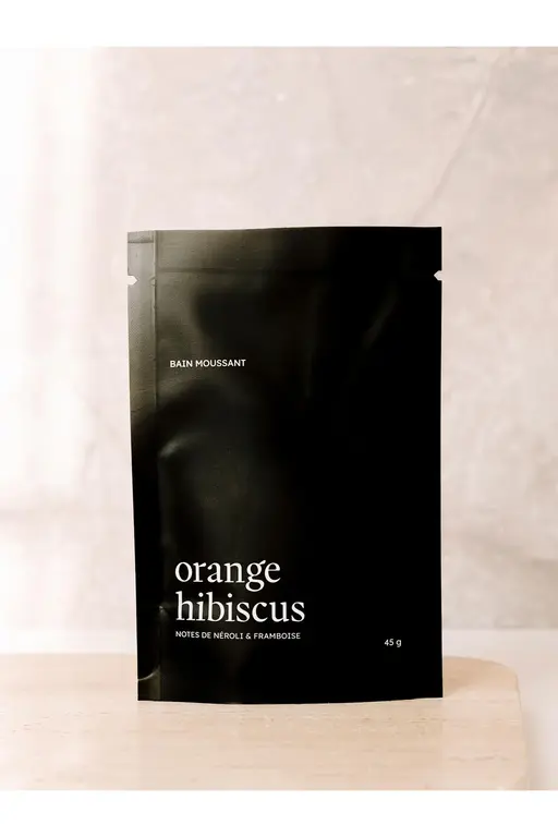 MARÉE CHANDELLE BAIN MOUSSANT - ORANGE HIBISCUS