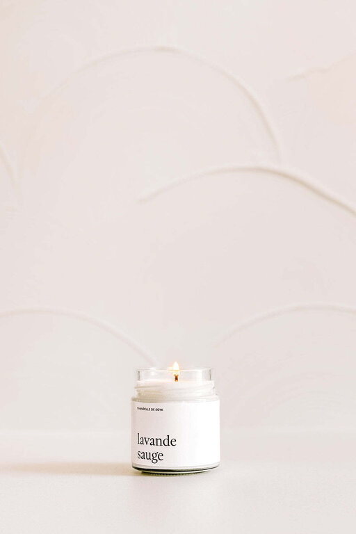 MARÉE CHANDELLE MARÉE - CHANDELLE DE SOYA - LAVANDE ET SAUGE