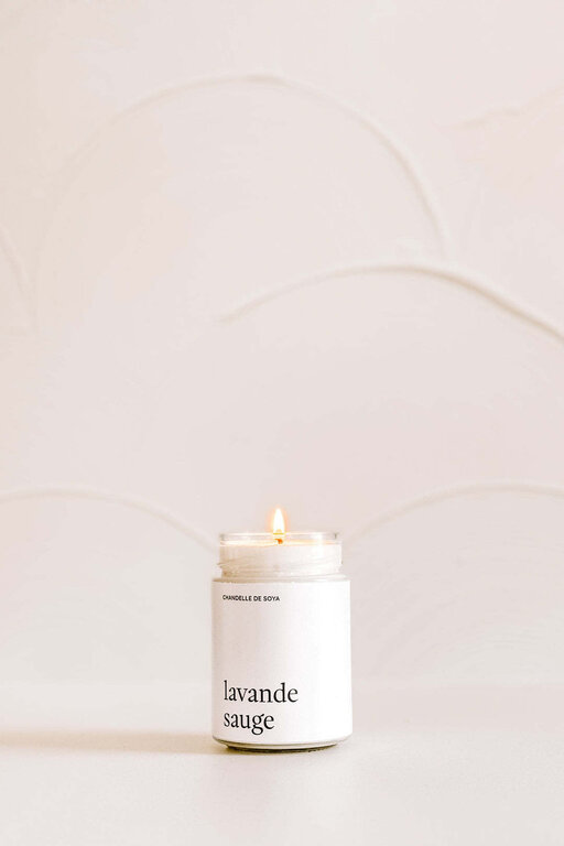 MARÉE CHANDELLE MARÉE - CHANDELLE DE SOYA - LAVANDE ET SAUGE