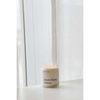 MARÉE CHANDELLE CHANDELLE DE SOYA 270 ML - FLEUR DE RIZ & MUSC BLANC
