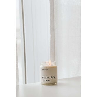MARÉE CHANDELLE MARÉE - CHANDELLE DE SOYA 270 ML - FLEUR DE RIZ & MUSC BLANC