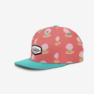 HEADSTER KIDS CASQUETTE SNAPBACK GIRLY PEARL - CORAL LOVE