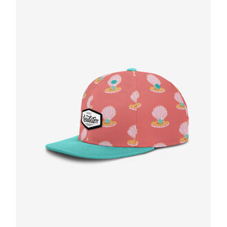 HEADSTER KIDS HEADSTER - CASQUETTE SNAPBACK GIRLY PEARL - CORAL LOVE