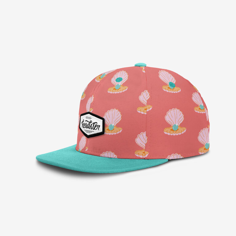 HEADSTER KIDS CASQUETTE SNAPBACK GIRLY PEARL - CORAL LOVE