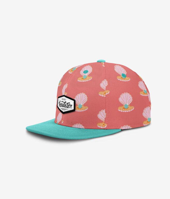 HEADSTER KIDS CASQUETTE SNAPBACK GIRLY PEARL - CORAL LOVE
