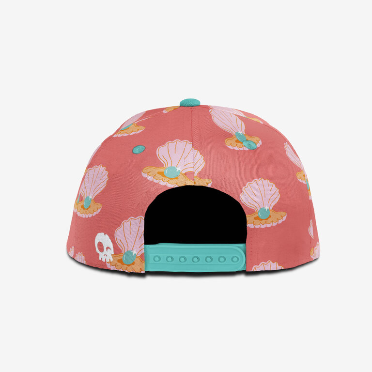 HEADSTER KIDS CASQUETTE SNAPBACK GIRLY PEARL - CORAL LOVE