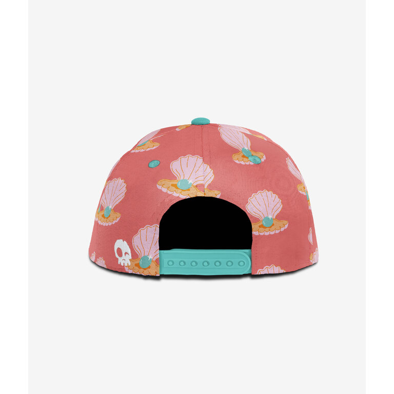 HEADSTER KIDS GIRLY PEARL SNAPBACK CAP - CORAL LOVE