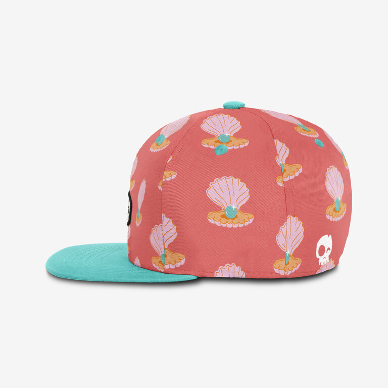 HEADSTER KIDS CASQUETTE SNAPBACK GIRLY PEARL - CORAL LOVE