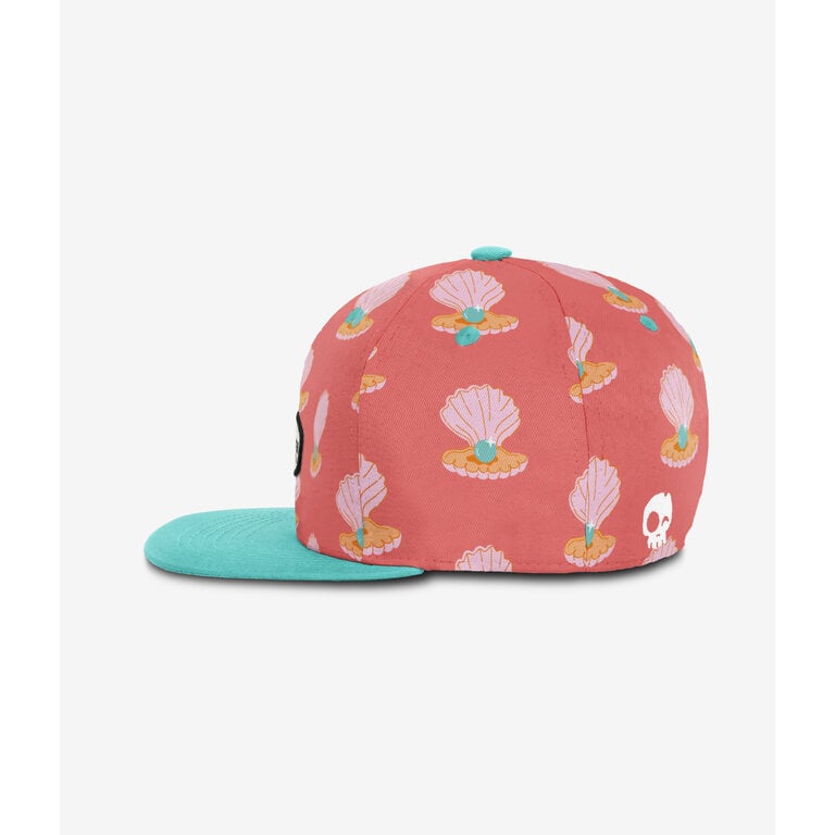 HEADSTER KIDS CASQUETTE SNAPBACK GIRLY PEARL - CORAL LOVE