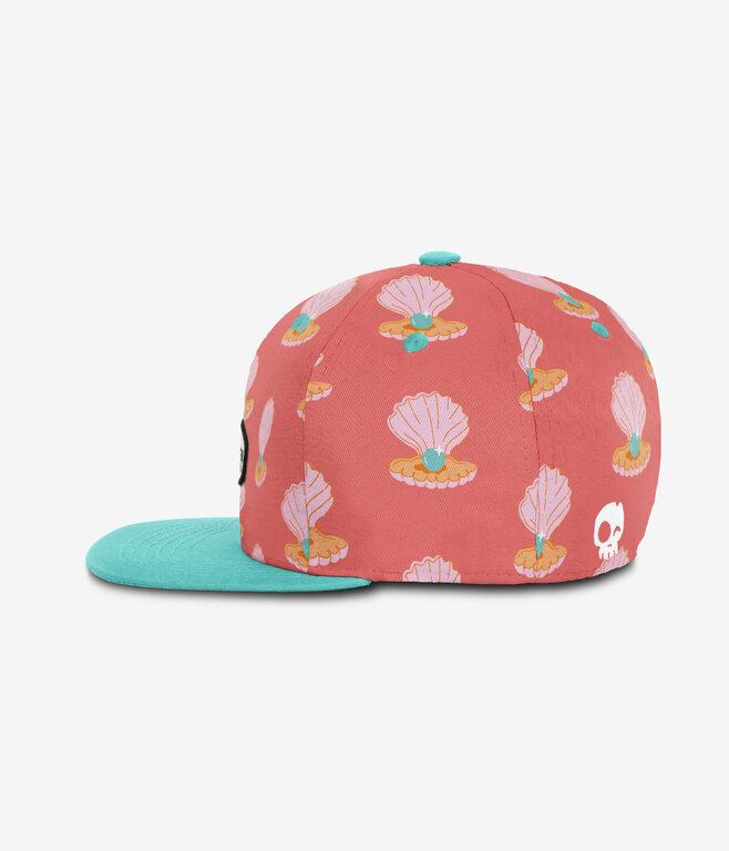 HEADSTER KIDS HEADSTER - CASQUETTE SNAPBACK GIRLY PEARL - CORAL LOVE