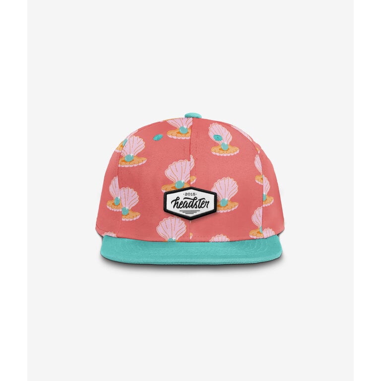 HEADSTER KIDS CASQUETTE SNAPBACK GIRLY PEARL - CORAL LOVE
