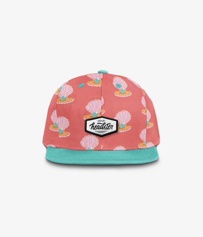 HEADSTER KIDS CASQUETTE SNAPBACK GIRLY PEARL - CORAL LOVE