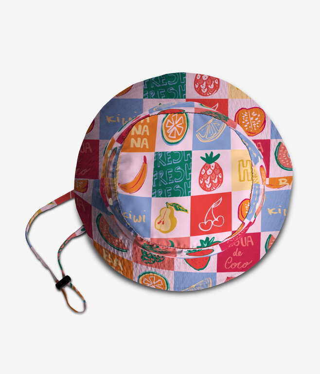 HEADSTER KIDS CHAPEAU BUCKET FRUITY FIESTA - SOFT PINK