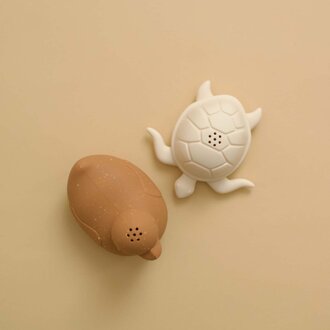 MINIKA DUO DE JOUETS POUR LE BAIN - ALMOND/SHELL