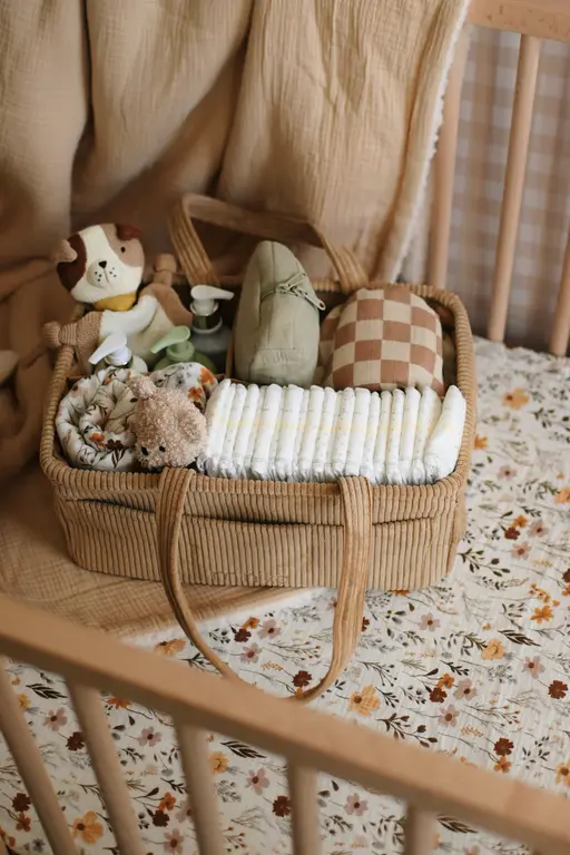 MINIKA PANIER ORGANISATEUR DE COUCHES - ALMOND