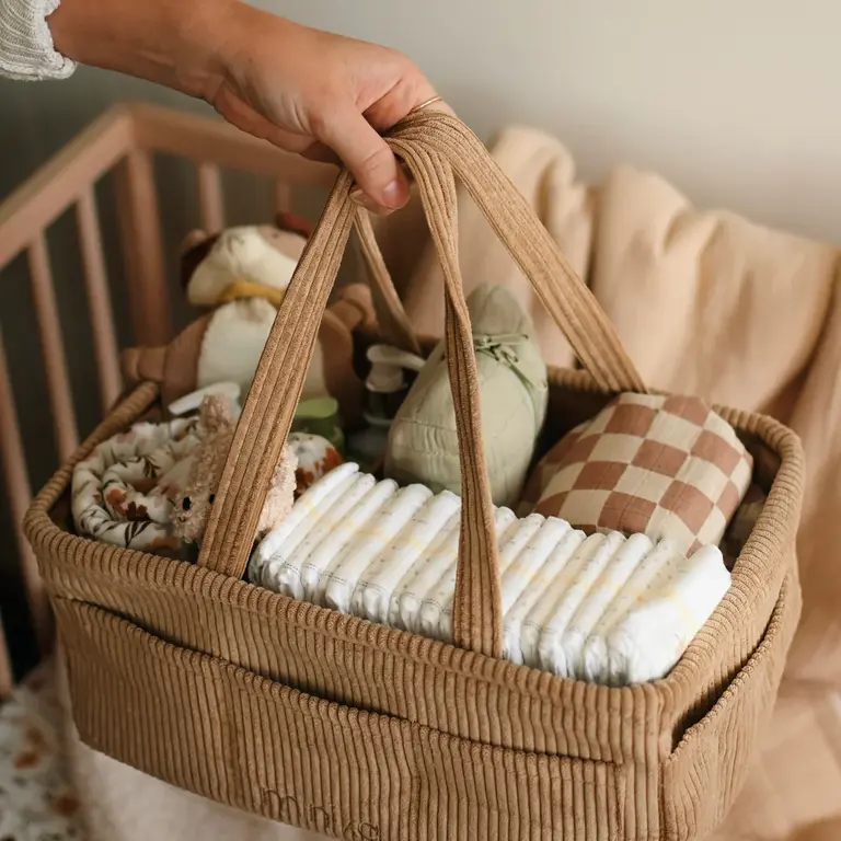 MINIKA PANIER ORGANISATEUR DE COUCHES - ALMOND