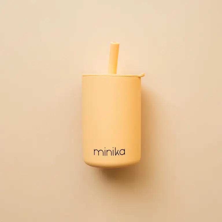 MINIKA CUP WITH STRAW AND LID - SUNSET