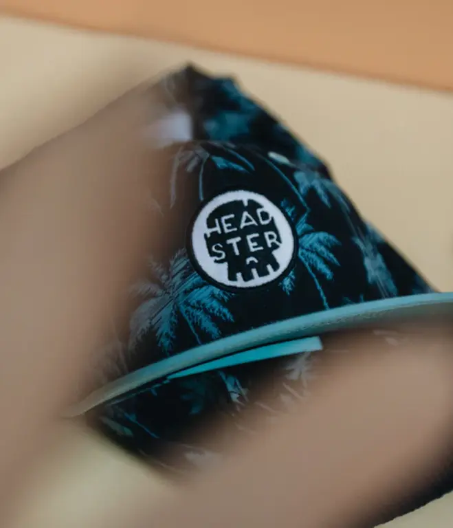 HEADSTER KIDS CASQUETTE SNAPBACK MIDNIGHT PALMS - NOIR