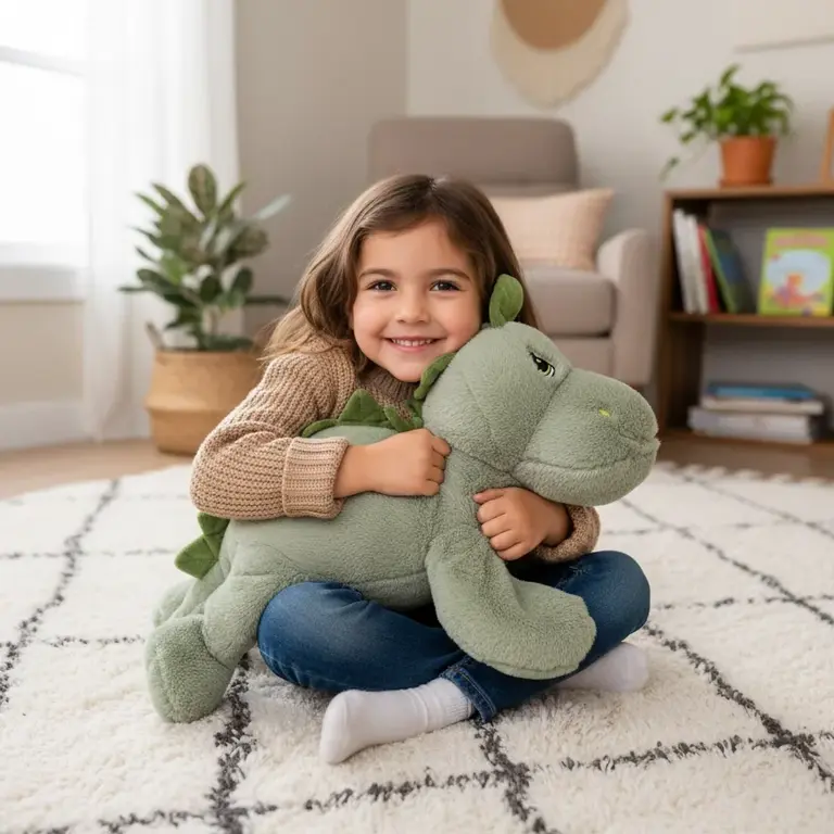 LES JEUX TOY BOX PELUCHE LESTÉE - DINO LE DINOSAURE