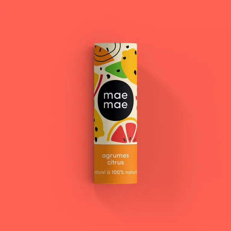 MAE MAE BAUME À LÈVRES NATUREL - AGRUMES
