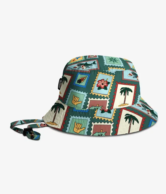 HEADSTER KIDS CHAPEAU BUCKET GLOBETROTTER - PINE TREE