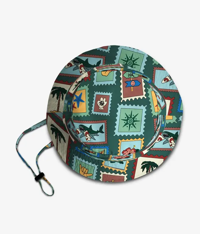 HEADSTER KIDS CHAPEAU BUCKET GLOBETROTTER - PINE TREE