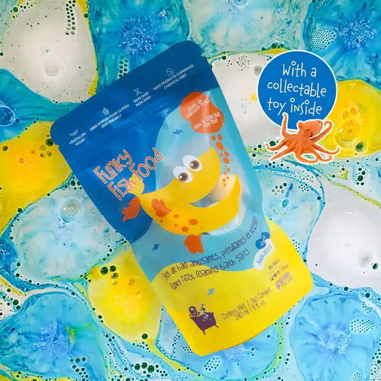 LOOT TOY SEL DE BAIN - FUNKY FISH FOOD - LAGON BLEU